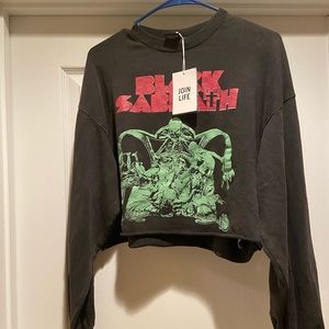 Bershka Black Sabbath Crop Top 🛑FINAL PRICE 🛑